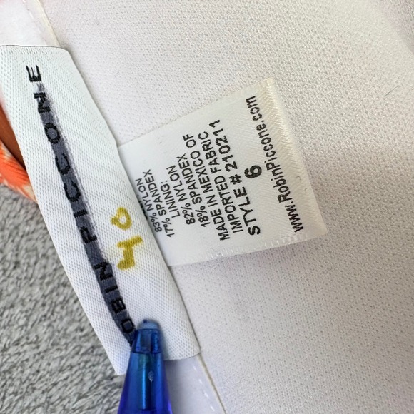 Robin Piccone 6 Swimsuit Isla Plunge One Piece Body Shaping Terracotta NWOT - Picture 6 of 12